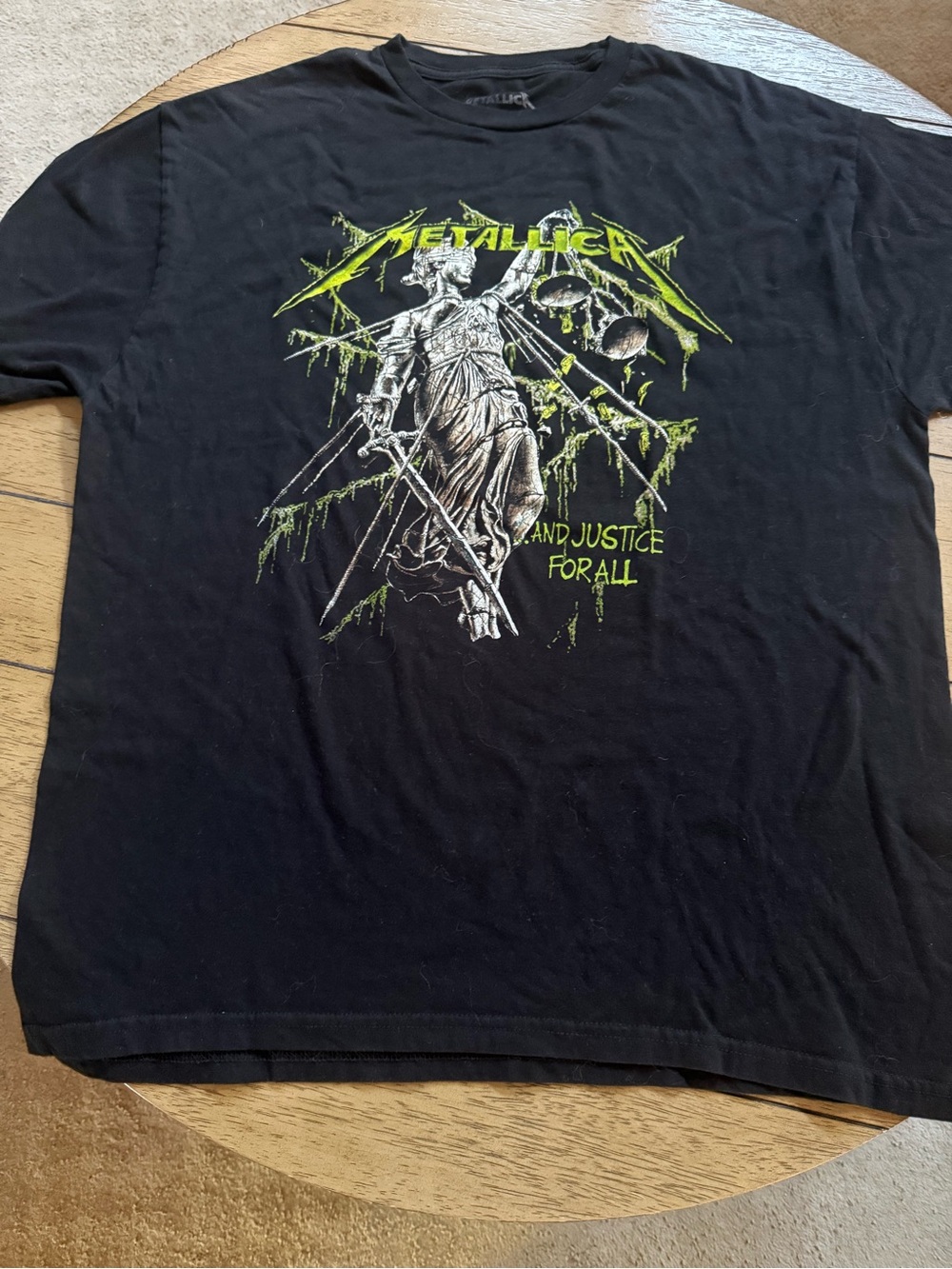Black Metallica '...And Justice for All' Graphic T-Shirt